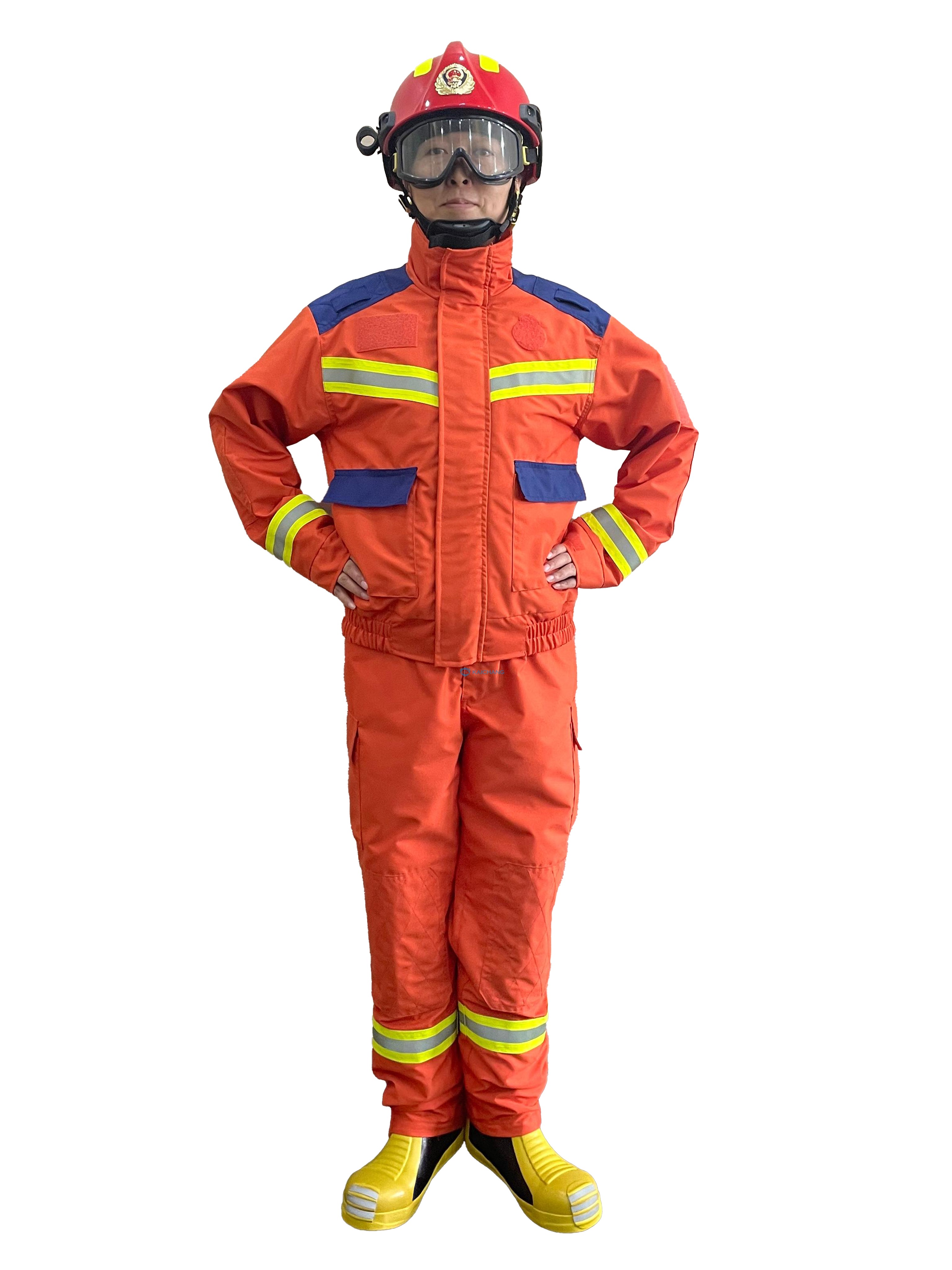 消防員搶險救援防護(hù)服裝-冬款